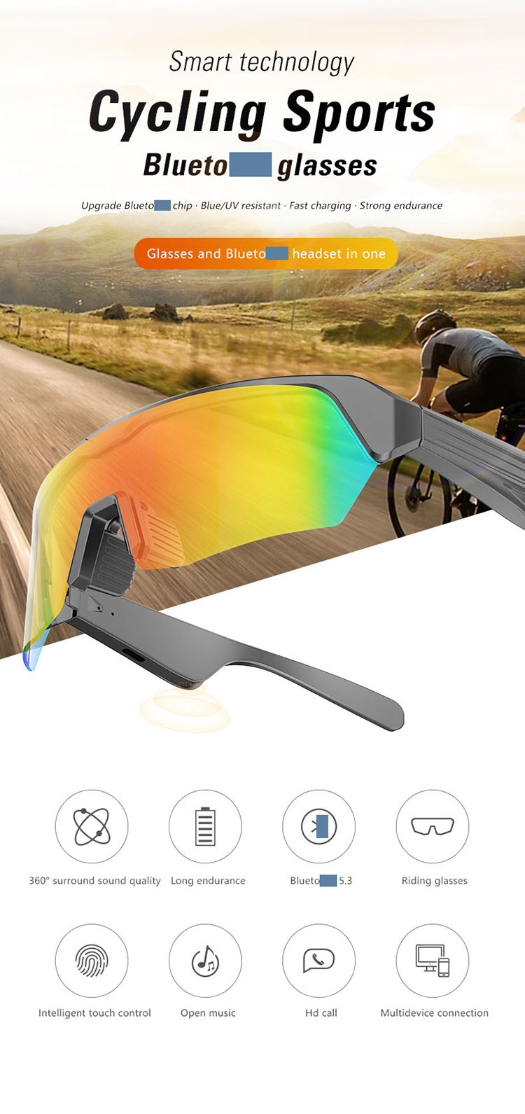 smart eyeglasses, YJ006 smart glass, electronic glass, YJ006 glasses,  luxury glasses, sport glasses, YJ006 glasses earphones, wireless music sunglasses